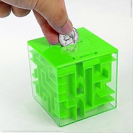 Penge Labyrint Puslespil Boks, Fantastisk Penge Gaveholder Boks Sjove Labyrint Puslespil Spil til Børn og Voksne.