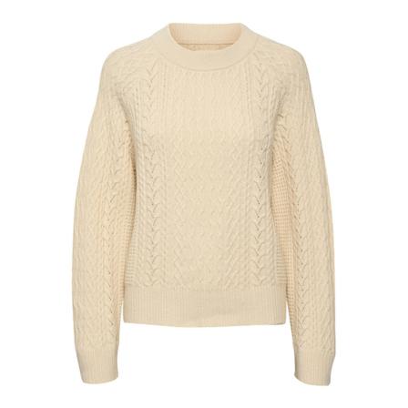 Part Two, Round-neck Knitwear Beżowy, Kobieta, Rozmiar: 2XL