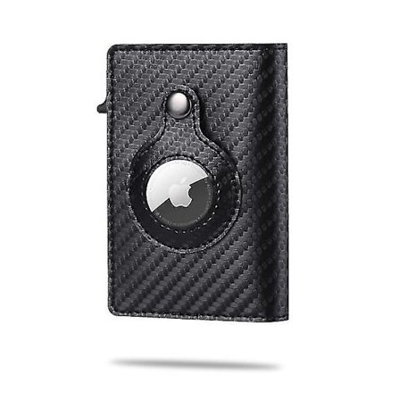 Apple AirTag Wallet Men Carbon Fiber Fashion ID luottokorttipidike Rfid Slim AirTag Slide Wallet Designer korttipidike - varastossa