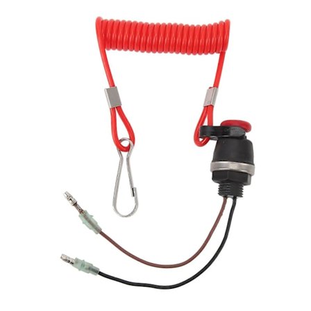 Påhengsmotor Dødmannsknapp 688 82575 00 00 Uttrekkbar Pålitelig Robust Motor Nød Stopp Bryter Snor For Marine
