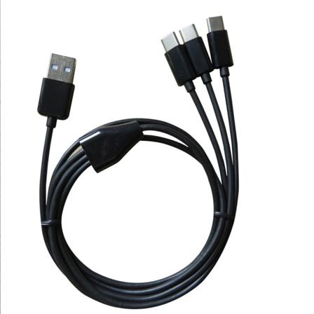 Multiladerkabel Universal 3 i 1 Multiporter enheter USB C-ladeledning