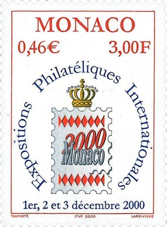 Monaco - Monaco 2000 våbenskjold - Postfrisk frimærke