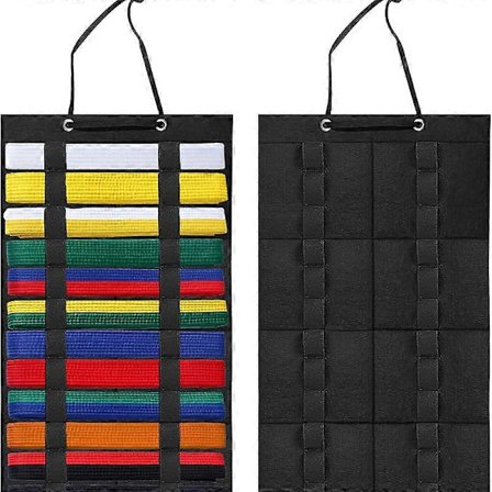 Vægophæng til opbevaring af kampsportsbælter Karatebælte Display Holder Holdbart stativ Taekwondo Bælte Organizer til Muay Thai MMA Judo