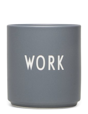 Favourite Cups Grey Design Letters