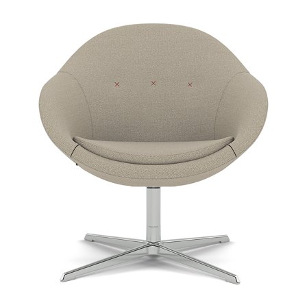 Varier Furniture Kokon Club - Brown Wool - Chrome base