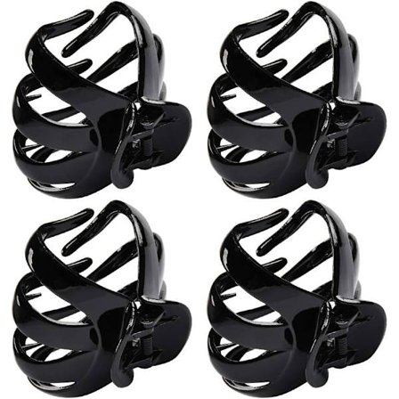 Store Hårtang Klemmer 4 stk Skridsikre Octopus Hårtang Klemme med Håndtag Hårklemmer Hovedbeklædning til Kvinder Tykt Hår