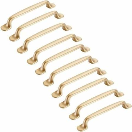 10 st Guld Skåphandtag 128mm-Möbelhandtag Köksskåpsdörr Skåpdrager
