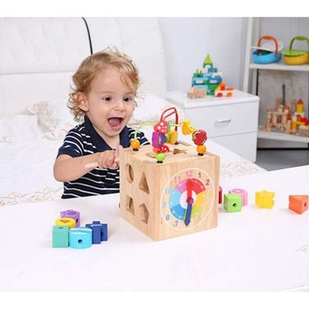Motorik Terning Motorik Legetøj 5-i-1 Spilcenter Aktivitets Terning