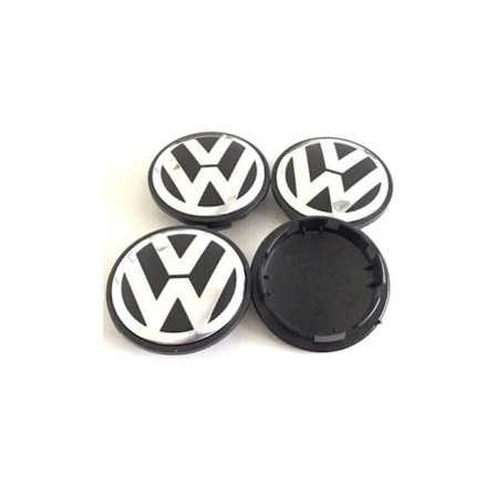 Volkswagen Kupla Golf Polo Pyöränkeskiön Kapselit 3B7601171 (4 kpl) 65mm ..