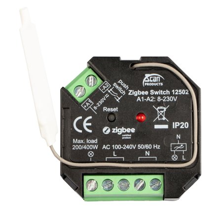 Scan Products 12502 Dosestrømbryter Zigbee, 200W, LED, Belysning