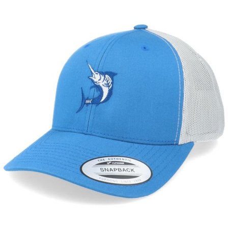 Skillfish - Blå trucker Keps - Blue Marlin Fishing Steel Blue/Silver Trucker @ Hatstore