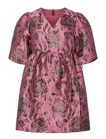 Yasmarie 2/4 Wrap Dress - D2D Pink YAS