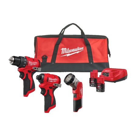 Milwaukee BLPP3A-202B Verktøypakke med batteri og lader, Maskiner