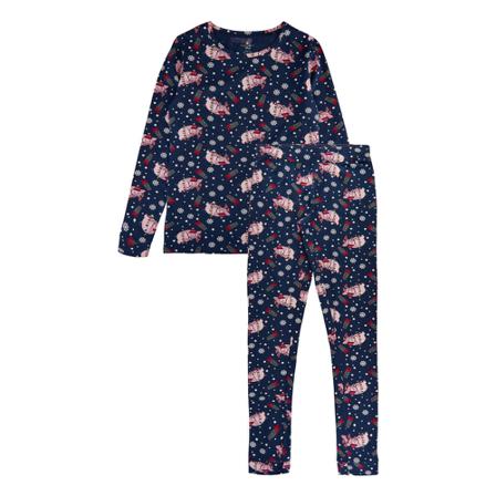 THE NEW THE NEW - Holiday Nightset Adult (Tn4911W) - Navy Blazer Blå, Dame Nattøj og morgenkåber