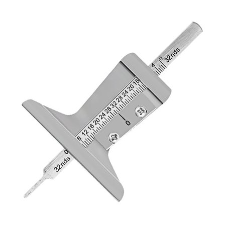 Däckmönsterdjupsmätare, verktyg för mätning av däckmönsterdjup, däckslitagemätare i 32:or