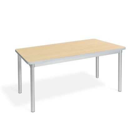 Classroom table ENVIRO, 1200x600x710 mm, maple, silver