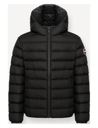 Boys Down Jkt Fôret Jakke Svart Colmar*Betinget Tilbud