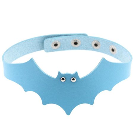 Pu Läder Bat Wing Krage, Krage Rem Nyckelben Halsband