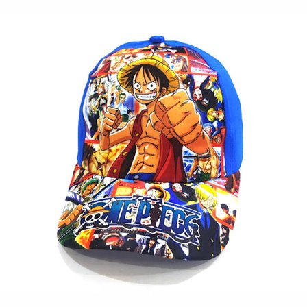Barn One Piece Nautical King Anime Tecknad Tryck Keps Justerbar Keps