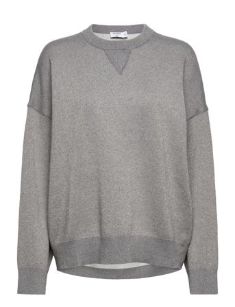 Doubl Lurex Sweater Sweat-shirt Tröja Grå Filippa K Soft Sport