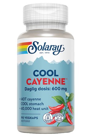 Solaray Cool Cayenne 90 kaps., Helse & Madvarer, Ingredienser, Chili
