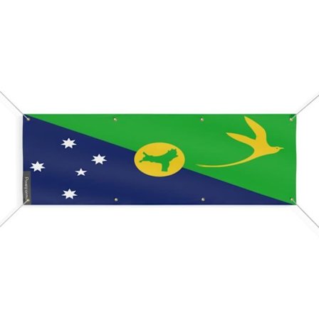 Christmas Island Flag Banner 8 öljetter 70x210 cm