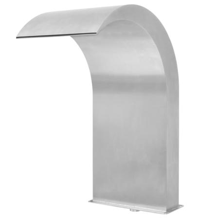 Vidaxl Poolfontän Rostfritt Stål 45x30x65 Cm Silver Silver