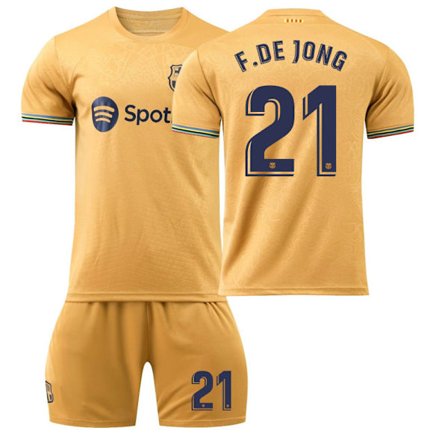 22-23 Barcelona jalkapallopaita Messi No. 10 No. 9 Lewandowski 8 Pedri 17 Aubameyang paita lasten puku