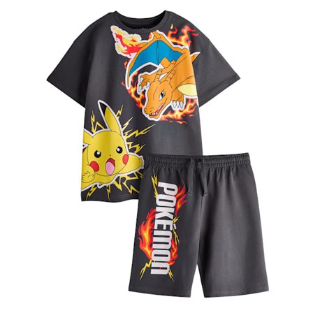 Pokemon Pojkar Pikachu & Charizard T-Shirt & Shorts Set 5-6 År