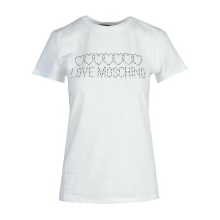 Love Moschino T-Shirt Hvid, Dame