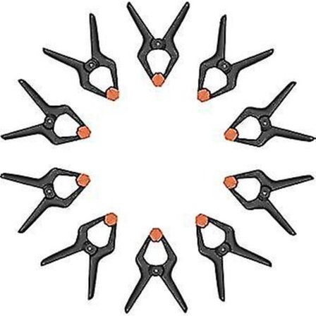 10 stk Plastfjærklemmer 4,5 tommer Ekstra Sterke Klips