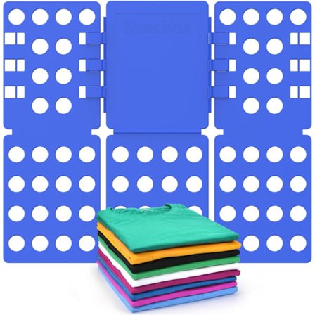 T-paita taittolevy Paidan vaatteiden taittaja Kestävä muovipyykki taittolevyt, sininen 56 x 68 cm