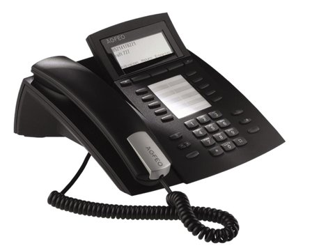 AGFEO Systemtelefon ST42 schwarz F-FEEDS