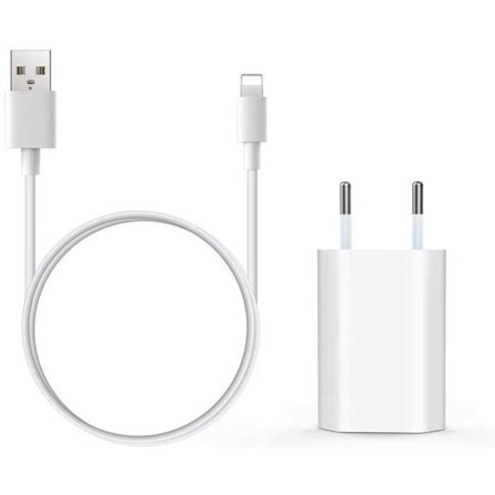 Kensou Oplader med 1M Kabel, USB Oplader til iPhone 12 Universal Mini Oplader til iPhone XS/XS Max X XR 8 7 6 6S Plus 10 11, 1