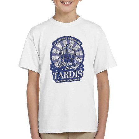 Doctor Who Ill Be I My Tardis Kid's T-shirt