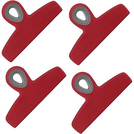 Cook with Color 4-pack stora kraftiga påsklämmor - 5 tum chip