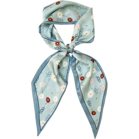 59” Lång Sjal i Sidenliknande Material Dam Mode Fyrkantig Hals Satin Scarfs för Väska Hår Scarves Gåva 59 * 5.9”