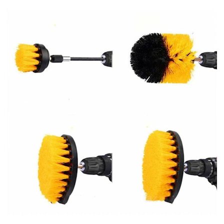 Badrumsgolvborste Keramisk Gummiborr Kakel Badkar Dusch Kök Bil Rengöringsverktyg Ugn Rum