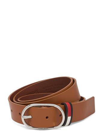 Tjw Oval 3.0 Belt Vyö Ruskea Tommy Hilfiger