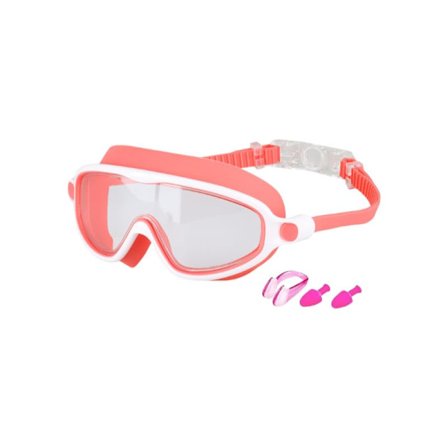Store Svømmebriller med Ramme, 2025 Anti-dug Vandtæt Bredt Synsfelt til Børn Drenge Piger (Rød)