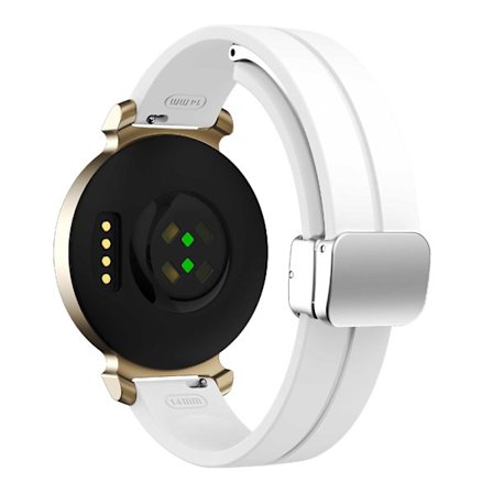 For Garmin Lily 2 Silikonarmbånd med magnetisk foldespenne