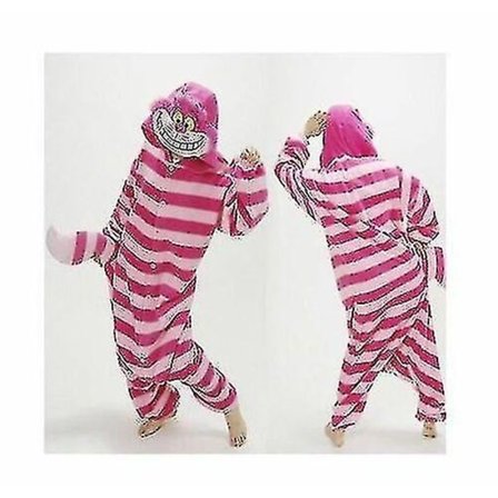 Halloween Unisex Onesie Kigurumi Karnevalskostyme Hettegensere Pyjamas Sleep Wear-9-1 - Perfet Cheshire Cat 0