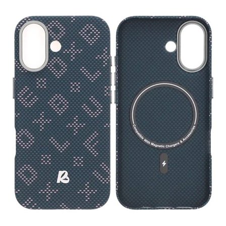 Gilded Magnetic Case For iPhone 17 Letter Blue