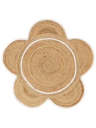 Indoor/Outdoor Rug Small Poppy - Beige/White Ø 120