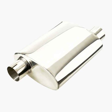 Ljuddämpare rostfritt 63 5 mm