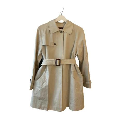 Burberry Vintage, Pre-owned Cotton outerwear Beige, Dames, Maat:M,Katoen