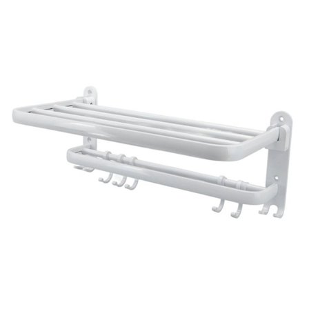 Håndklædeholder Rumvægsmonteret håndklædeholder i aluminium