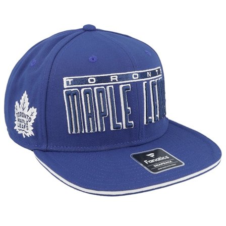 Fanatics - NHL Bleu snapback Casquette - Toronto Maple Leafs Gino Flat Brim Blue Cobalt/White Snapback @ Hatstore