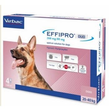 Effipro Duo Spot-On Soluzione 4 Pipette 2,68ml 268mg + 80,4mg