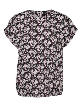 Vmfiona Ss Wide Top Wvn Lt Patterned Vero Moda
